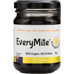 150g jar of EveryOrganics EveryMite The Original savory spread with a gold lid on a white background.