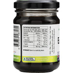 Side view of EveryOrganics EveryMite FODMAP Friendly spread jar with a yellow label and organic black sesame seeds.