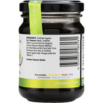 Side view of EveryOrganics EveryMite FODMAP Friendly 150g jar showing ingredients and nutritional benefits.