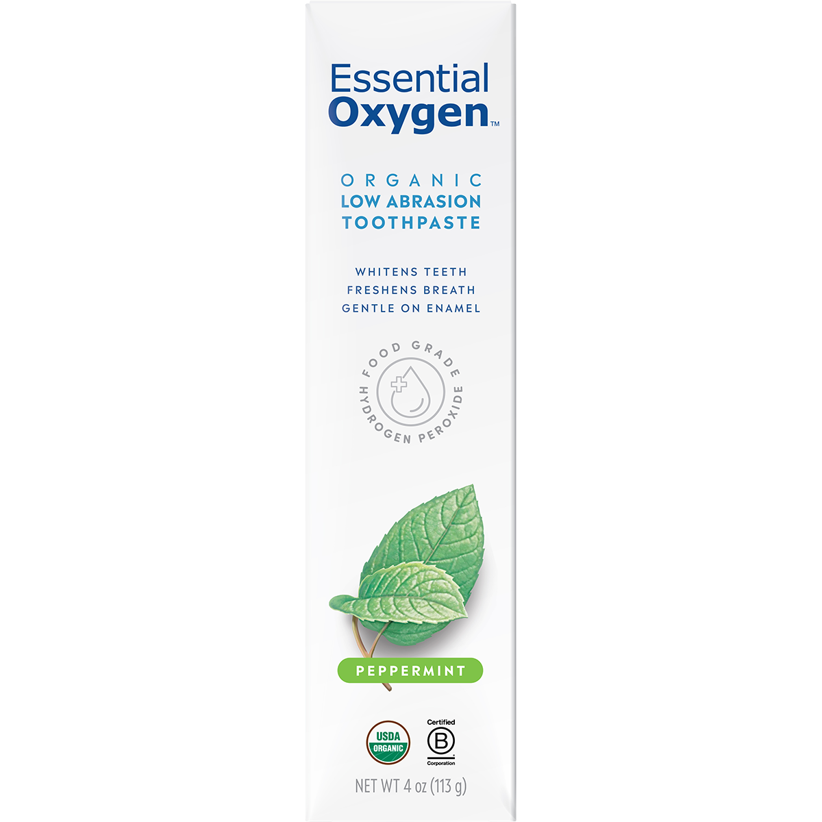 Essential Oxygen Toothpaste Peppermint 113g