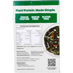 Back of Explore Cuisine Organic Black Bean Spaghetti 200g box with nutrition facts and cooking instructions.