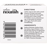 Earthwise Nourish Rosehip and Almond Oil 3-pack soap bars in pink and white packaging.