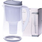 Ecobud Gentoo Glass Water Filter Jug Grey & White 1.5L Payless 4 Organics