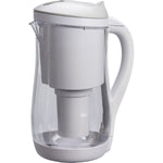 Grey and white 1.5L Ecobud Gentoo water filter jug with an ergonomic handle and a sleek, modern design.