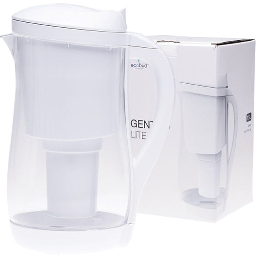 Ecobud Gentoo Plastic Water Filter Jug White 1.5L Payless 4 Organics