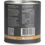 Back of Eden Healthfoods Activated Charcoal 100g tub showing ingredients, directions, and product information.