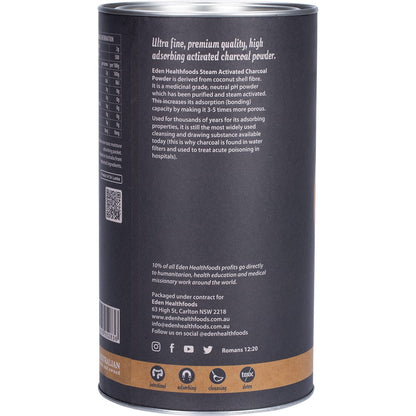 Eden Healthfoods Activated Charcoal Steam Activated Charcoal Powder 1kg Payless 4 Organics