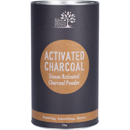 Eden Healthfoods Activated Charcoal Steam Activated Charcoal Powder 1kg Payless 4 Organics