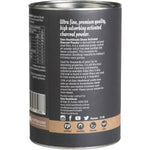 300g tub of Eden Healthfoods Steam Activated Charcoal Powder with a black and green label on a white background.