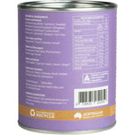 Side view of Eden Healthfoods Immunity Shield 100g tub featuring botanical illustrations and product information.