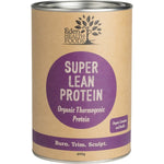 400g tub of Eden Healthfoods Super Lean Protein in Cinnamon and Vanilla flavor.