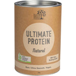 1kg tub of Eden Healthfoods Ultimate Protein Sprouted Brown Rice Natural with organic botanical illustrations.
