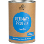 400g tub of Eden Healthfoods Ultimate Protein Sprouted Brown Rice Vanilla on a white background.