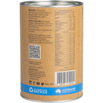 Back of Eden Healthfoods Ultimate Protein Vanilla 400g tub with nutrition facts and ingredients list.