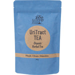 60g bag of Eden Healthfoods UriTract Tea Organic Herbal Tea with loose dried herbs and orange peel.