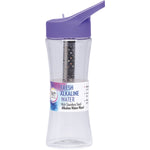 700ml Enviro Products alkaline water bottle showing the internal stainless steel wand and black flip-top lid.
