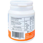 Side view of Epic Xylitol Orange-Mango gum bottle showing product benefits and a "100% Xylitol" logo.