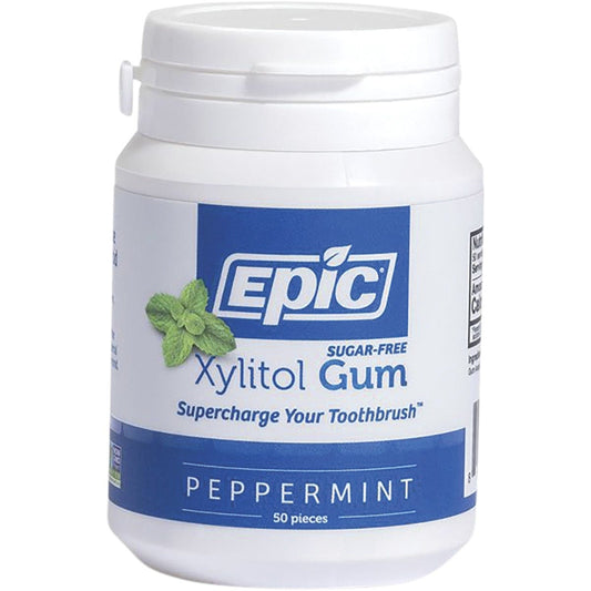 Epic Xylitol Chewing Gum Peppermint 50pcs Payless 4 Organics