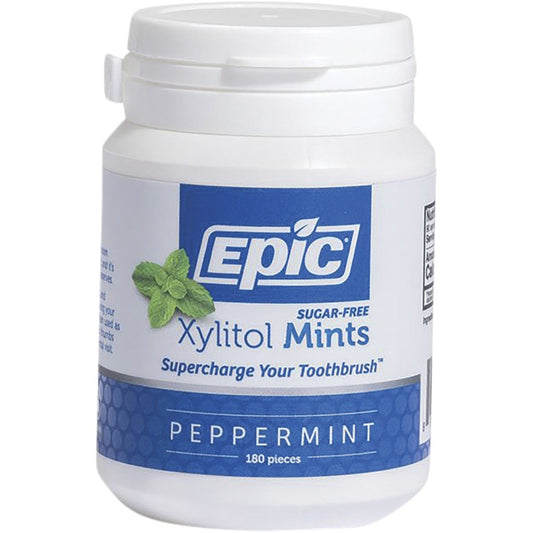 Epic Xylitol Dental Mints Peppermint 180pcs Payless 4 Organics