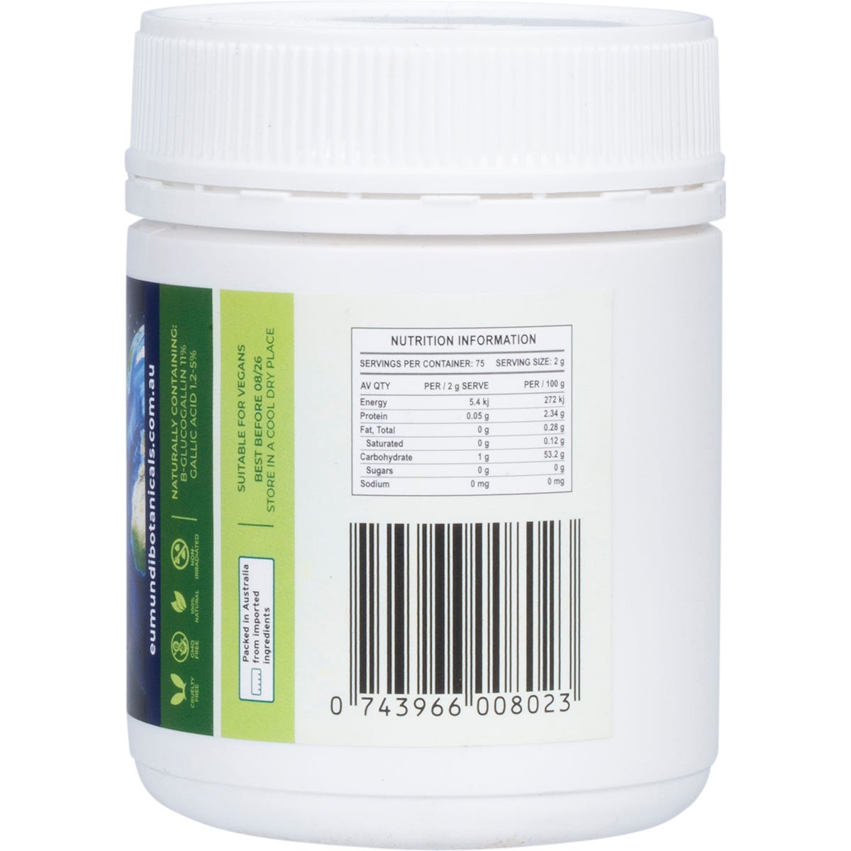 Eumundi Botanicals Beyond C Amla Powder 150g Payless 4 Organics