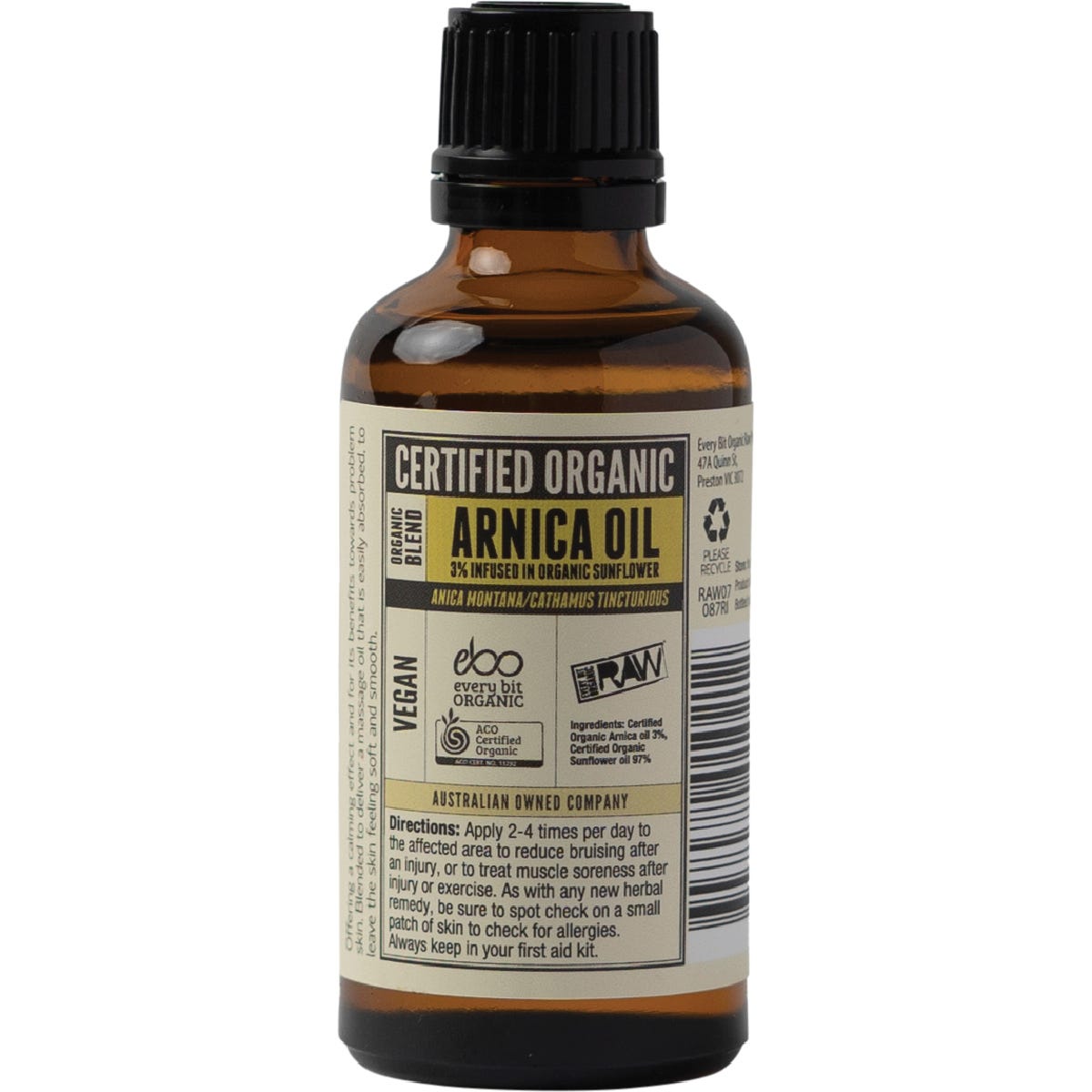 Every Bit Organic Arnica Oil 50ml Payless 4 Organics