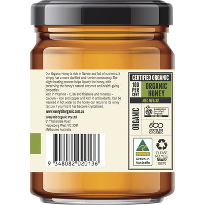 Every Bit Organic Honey Certified Organic 325g Payless 4 Organics