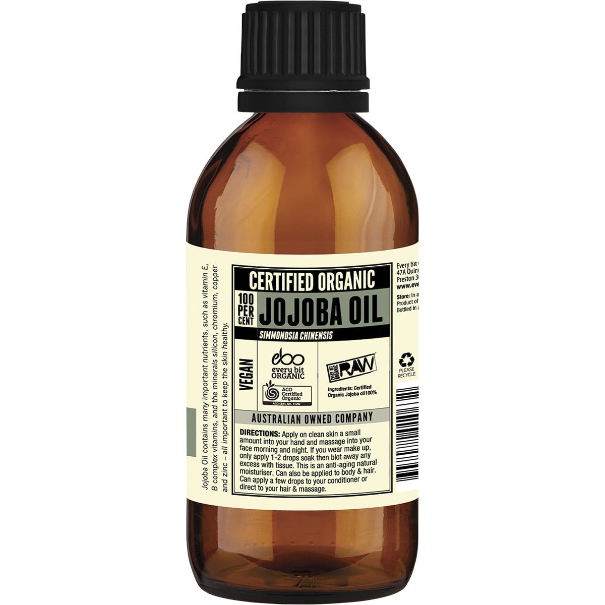 Every Bit Organic Jojoba Oil 200ml Payless 4 Organics