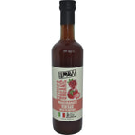 Every Bit Organic Pomegranate Vinegar with the Mother 500ml glass bottle featuring a purple and white label.