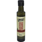 250ml bottle of Every Bit Organic Safflower Oil, cold pressed and unrefined, featuring a clean white and blue label.