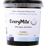 960g tub of EveryOrganics EveryMite Low Aussie Salt, an allergy-friendly savory spread with organic ingredients.