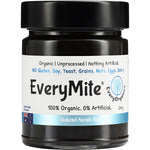 240g jar of EveryOrganics EveryMite Reduced Aussie Salt, a dark brown organic savoury spread on a white background.