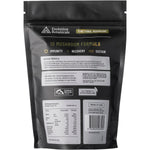 Evolution Botanicals 200g resealable pouch of 10 Mushroom Formula organic extract powder on a white background.
