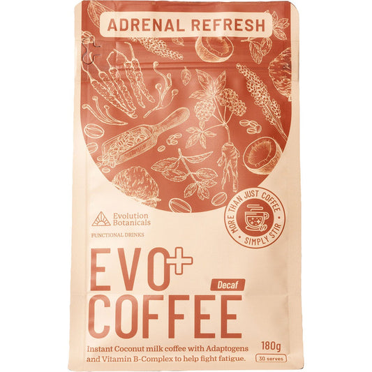 Evolution Botanicals EVO+ Coffee Decaf Adrenal Refresh 180g Payless 4 Organics