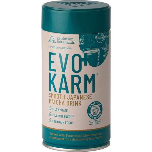Evolution Botanicals EVO+ Karm Japanese Matcha Drink 150g Payless 4 Organics
