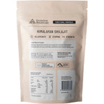 Evolution Botanicals Himalayan Shilajit Trace Mineral Complex 200g resealable pouch on a white background.