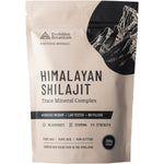 Evolution Botanicals Himalayan Shilajit Trace Mineral Complex 200g bag with a black label on a white background.