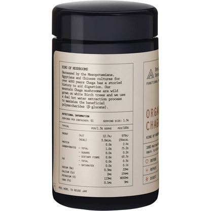 Evolution Botanicals Organic Chaga King of Mushrooms 80g Payless 4 Organics