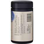 Side view of Evolution Botanicals Organic Lion's Mane 100g jar showing usage directions and nutritional information.