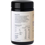 Evolution Botanicals Organic Tremella 100g jar showing powder on a spoon and in a bowl with a mushroom.