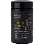 100g jar of Evolution Botanicals Titanium Formula Forever Strong powder.