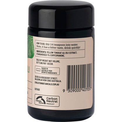 Evolution Botanicals Tongkat Ali Longjack Plant 50g Payless 4 Organics