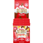 Retail display box filled with 10 individual 50g packs of Famous Sugar Free Cola Koala Gummies on a white background.