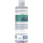 Back of a 400ml Faith In Nature Lavender and Geranium Body Wash bottle showing ingredients and directions.