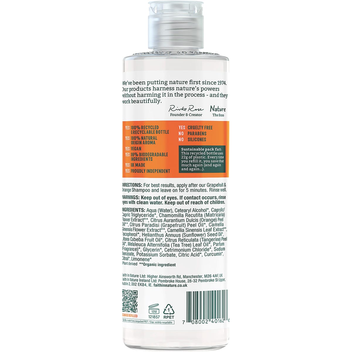 Faith In Nature Conditioner Invigorating Grapefruit & Orange 400ml Payless 4 Organics