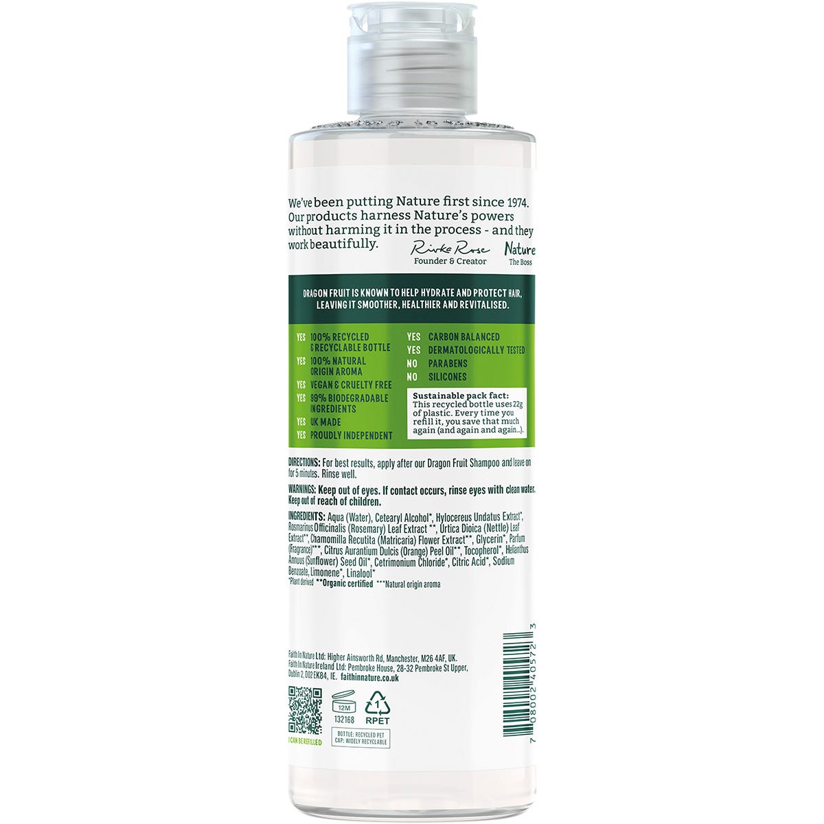 Faith In Nature Conditioner Revitalising Dragon Fruit 400ml Payless 4 Organics