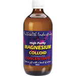Fulhealth Magnesium Colloid Concentrate 500ml bottle with a white label and blue text on a white background.