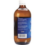 Fulhealth Silver Colloid 500ml in an amber glass bottle with a white label and cap on a white background.