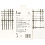 Back of Good Change Store eco cloth packaging with product details and usage instructions on a white background.