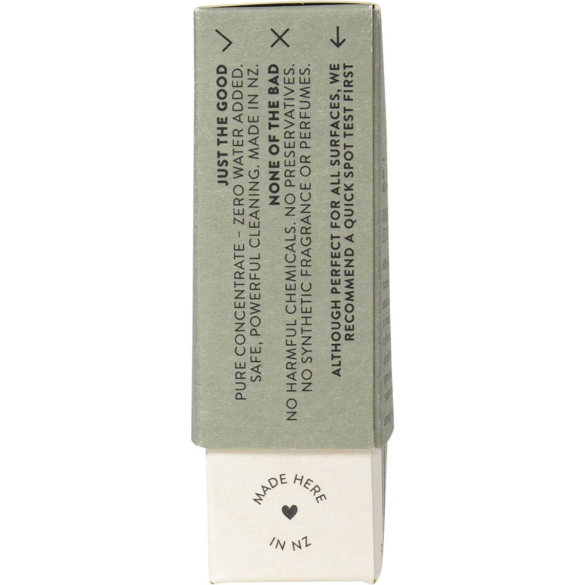 Right side of a Good Change All Purpose Refill box showing 100% natural and eco-friendly features.