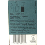 Back of Good Change Store bathroom cleaner 7-pack refill box showing instructions and botanical ingredients.